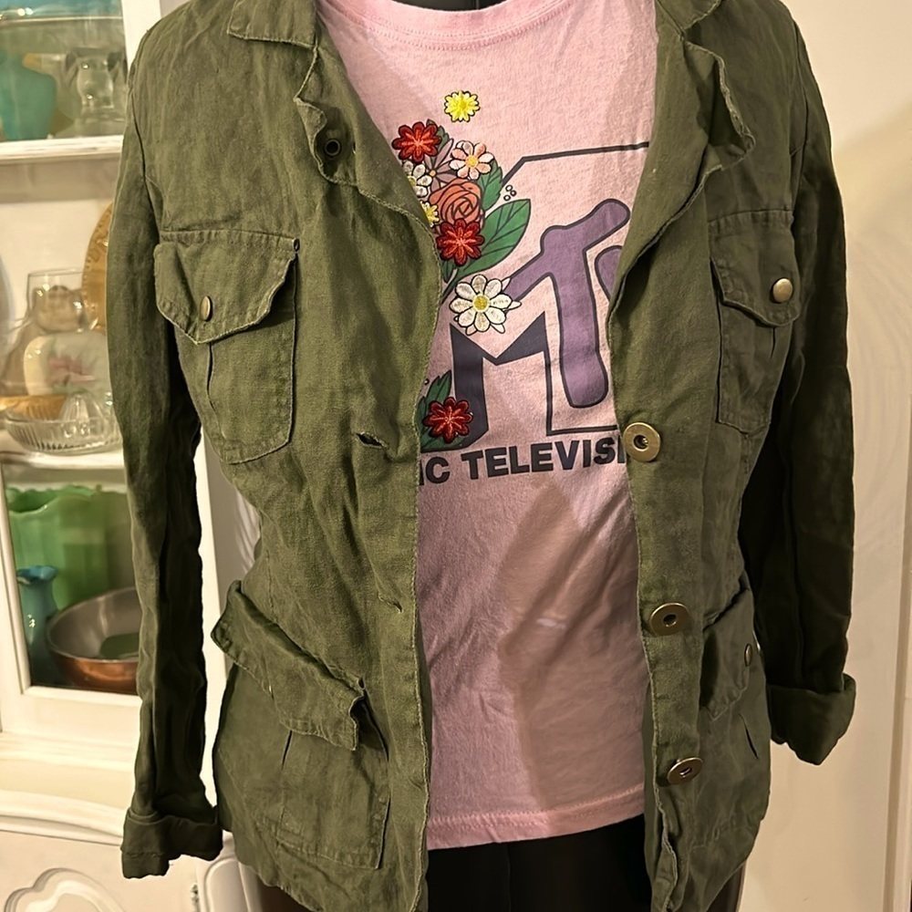 Bisou Bisou linen jacket